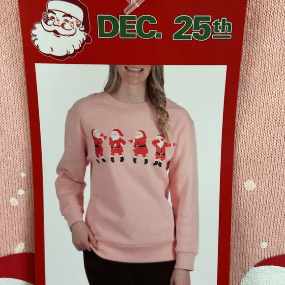 Dec. 25th sweatshirt crewneck sz S nwt Santa’s - Picture 3 of 7